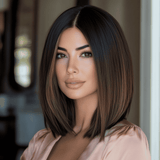 Veronica - Expensive Brunette Inspired Long Bob